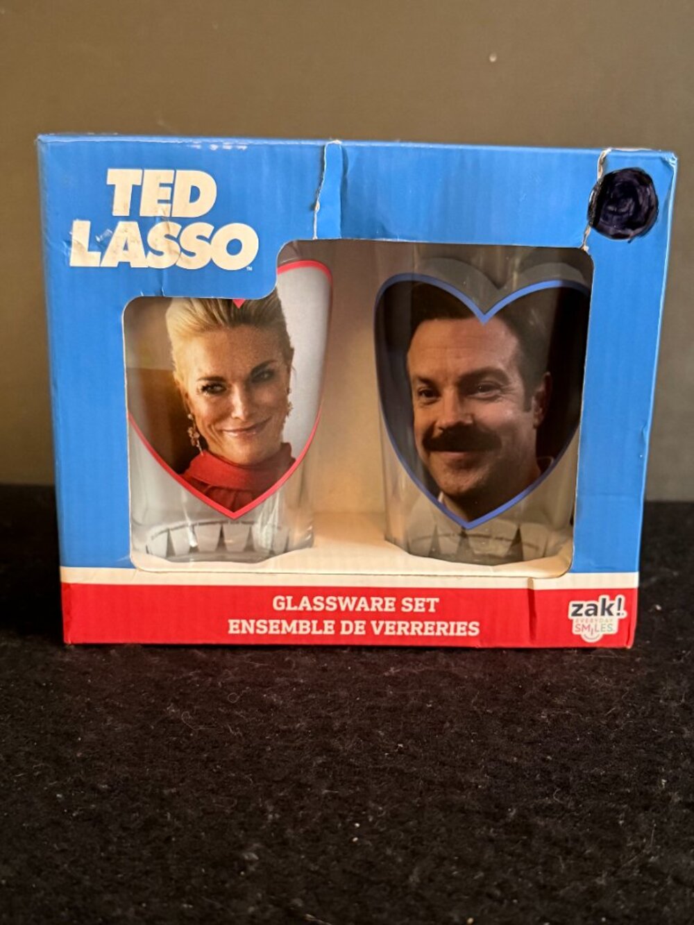 NIB ‘Ted Lasso’Valentine Glassware